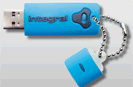 Electronics : Integral Integral USB 2.0 Splash Drive 16 GB Blue