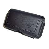 Premium Black Horizontal Leather Side Case Pouch with Belt Clip for LG ENV2 VX-9100 / LG VU CU920, CU915