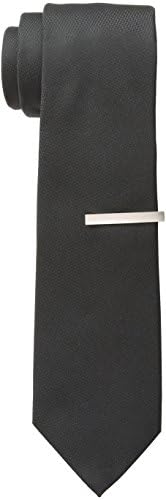 Little Black Tie Men's Lesalle Solid Tie, Black, One Size