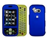 Fits LG GT365 Neon Etna ATandT Snap on protector Faceplate Cover Housing Case - Solid Dark Blue Rubber Feel