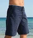 Mens navy 3 4 board shorts, M