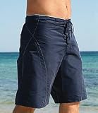 Mens navy 3 4 board shorts, M