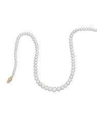 Sterling Silver 17 3.5mm - 8mm Cultured Freshwater Peal Necklace
