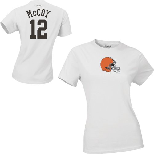 Reebok Cleveland Browns Colt McCoy Women's Name & Number T-Shirt Small