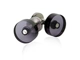 BLOCK Silver Cufflinks by Top UK Designer in DUSK GRAY with Presentation Box