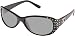 Rhinestone Accent Regular Size Frame Smoke / Brown Lens Fashion Sunglasses - New !