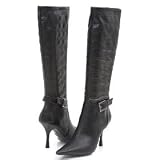 BCBGirls Karla Black Quilted Knee Boots