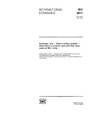 ISO 9817:1991, Passenger cars - Engine cooling systems - Dimensions of pressure caps and their ramp seats on filler necks