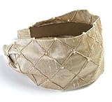 L. Erickson USA Lattice Silk Pearl Scarf Headband