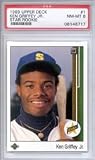 1989 Ken Griffey Jr. Upper Deck Baseball MLB Rookie Cards - Professionally Graded a PSA 8 (Cincinnatti Reds and Seattle Mariners)