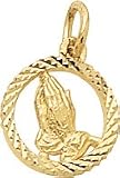 Praying Hands Charm by Rembrandt Charms