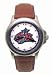Columbus Blue Jackets Mens Rookie League Leather Strap Watch