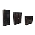Parker Glass Door Bookcase Collection - Espresso