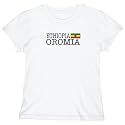 T-Shirt Woman White Elegant Flag " Oromia " Ethiopia City