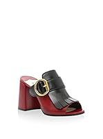 Prada Mules (Rojo / Negro)