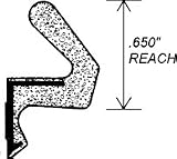 Tools & Hardware : Door Weather Stripping - Q-Lon Bronze