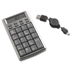 Childrens Toyshop  Electronics : Kensington Calcpad USB Numeric Keypad and Independent Calculator with Retractable Cable 700mm Ref 19423