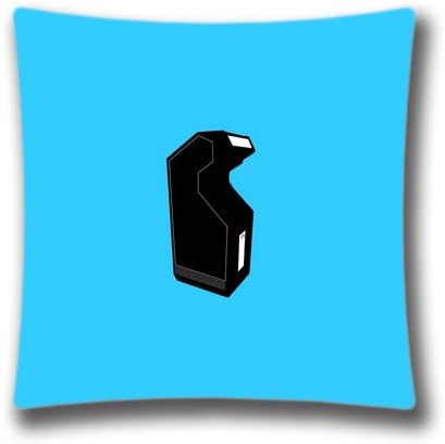 Custom Spring Soft Square Zippered Cushion Throw Case Pillow Case Cover 18X18 inch (Twin Sides) -Arcade Game Machine Background Unique Pillowcase,Art6589