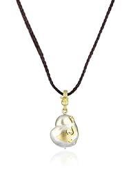 Vibes "Whimsical" 18 Karat Gold and South Sea Pearl Pendant Necklace