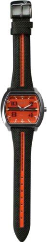 DakotaWatch 60244 Adult's Cut Edge Leather Watch Orange One Size