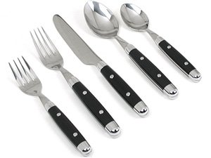 Cambridge Silversmiths Jubilee Black Flatware Set 20-pc.