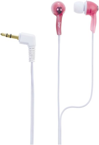 31DHNKF79XL JVC HAFX55ZP High Quality Inner Ear Headphones (Red)