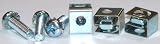 M6 Rack Mounting Clip Nuts w/Screws and Washers / Steel / Zinc / 25 Pc. Carton