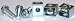 10-32 Rack Mounting Clip Nuts w/Screws and Washers / Steel / Zinc / 25 Pc. Carton