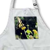 Yellow Butterfly Swallowtail Butterfly - Waist Apron With Pockets