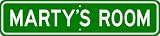 MARTY ROOM SIGN - Personalized Gift Boy or Girl, Aluminum