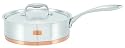 Marco Pierre White Stainless Steel with Copper Base 24 cm Saute Pan