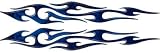 Full Color Reflective Tribal Fire Blue Flame Decals