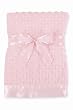 Bearington Baby Pink Dottie Snuggle Blanket