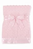 Bearington Baby Pink Dottie Snuggle Blanket
