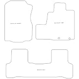 Honda CR-V Car Mats (2007 - ) Black Rubber Carpet (Thick Industrial Ribbed Rubber)