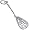 Lacrosse Charm, Sterling Silver