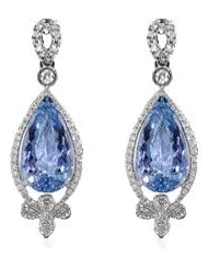 2.88ct Topaz & Diamond Accented Earrings 14k Gold