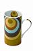 Typhoon Circles Green Hand-decaled Fine Porcelain Mug - 6 Pack