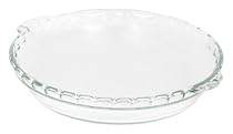 Pyrex Bakeware 9-1/2-Inch Scalloped Pie Plate, Clear