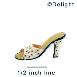 4804 ctlf - Sling Back Shoe Animal Print - Flat Back Resin Decoration