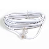 12' Modular Patch Cord White