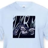 T-Shirt Picturing Harley-Davidson Motorcycle