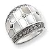 Sterling Silver Marcasite & Mother of Pearl Ring