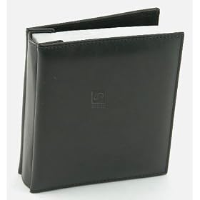 Black faux-leather album holds 100 photos - 4x6