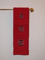 South Carolina Fighting Gamecocks Bathroom 3 Piece Towels Set NCAA College Athletics