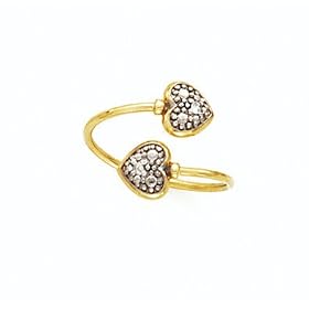 14K .02CT DIA HRT TOE RING - GH23995 by Abacus
