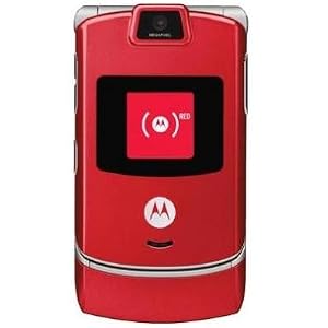 Motorola Razr V3m Red No Contract Sprint Cell Phone Motorola Razr V3m Red No Contract Sprint Cell Phone