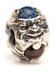 Original trollbeads troll with jewel 51711 This bead is set with an opal symbolizing loyalty, an amethyst symbolizing peace of mind and a garnet symbolizing devotion and grace. Designer: SÀren Nielsen