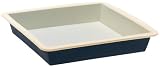 The Carefree Kitchen 2-Tone Silicone 9-Inch Square Pan, Blue