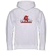 The Devil rides a bike! Youth Zippered Hooded Sweatshirt Fleece Jacket LT BLUE SMALL